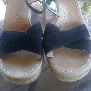 UGGS ESPADRILLES BLUE SUEDE SIZE 7